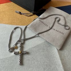 David Yurman Cross Necklace