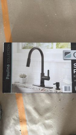 Glacier bay matte black faucet