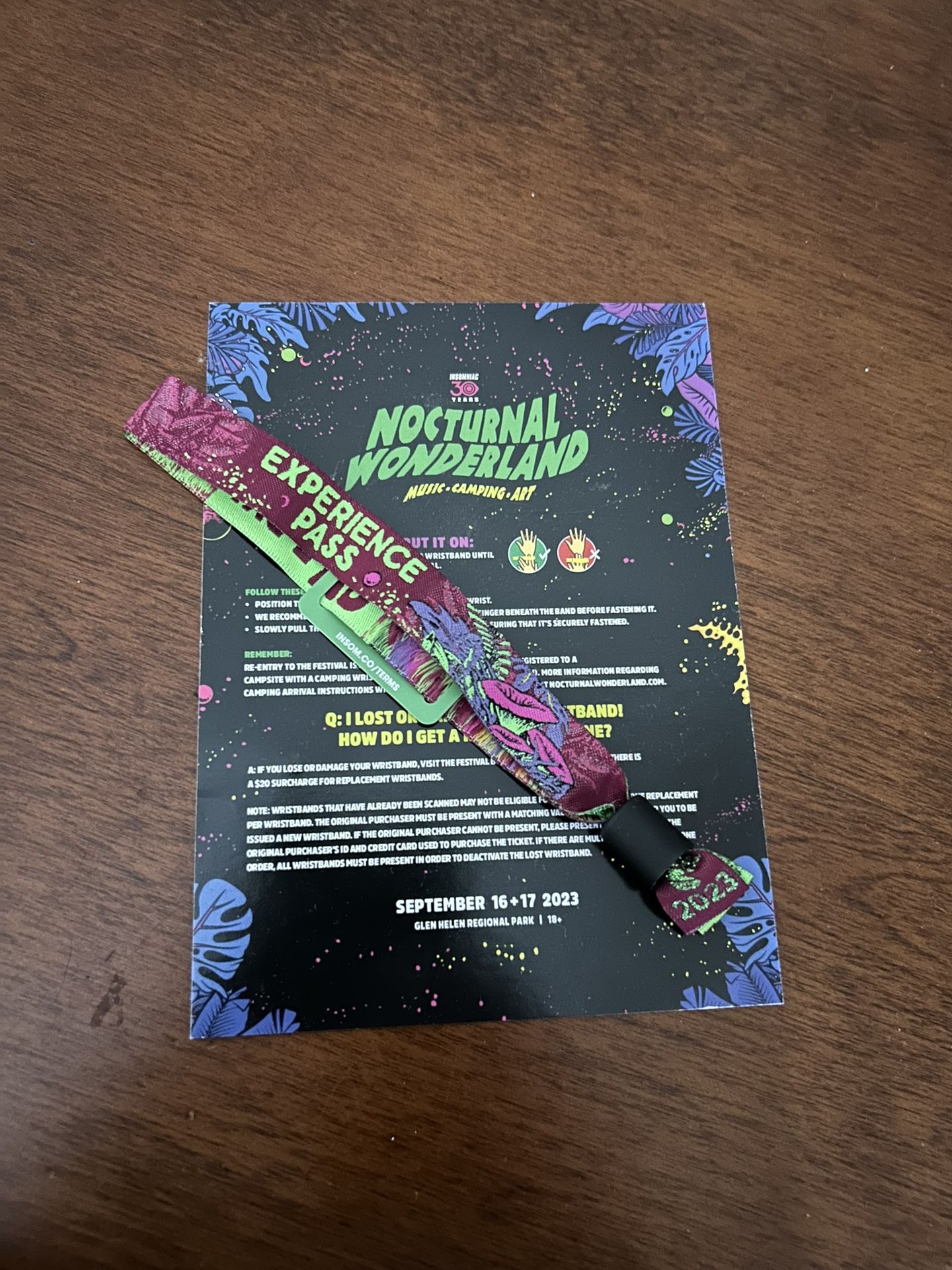 Nocturnal Wonderland 2 Day Ticket