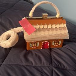 Brand new Kate Spade Gingerbread  House Pocketbook