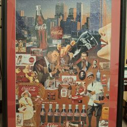 Large Framed Coca Cola Puzzle