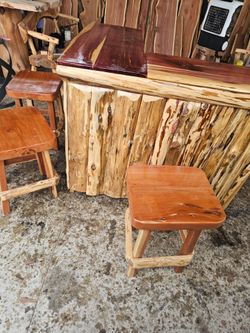 Bar sets rustic material