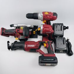 Chicago Electric 18V Circular Saw | Drill | Reciprocating Saw | LED Light | 🔋🔋