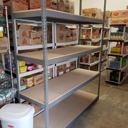 72 in W x 24 in D Storage Rack Boltless Shelving 5 Tier Level Stronger Than Homedepot Lowes And Costco Delivery Available