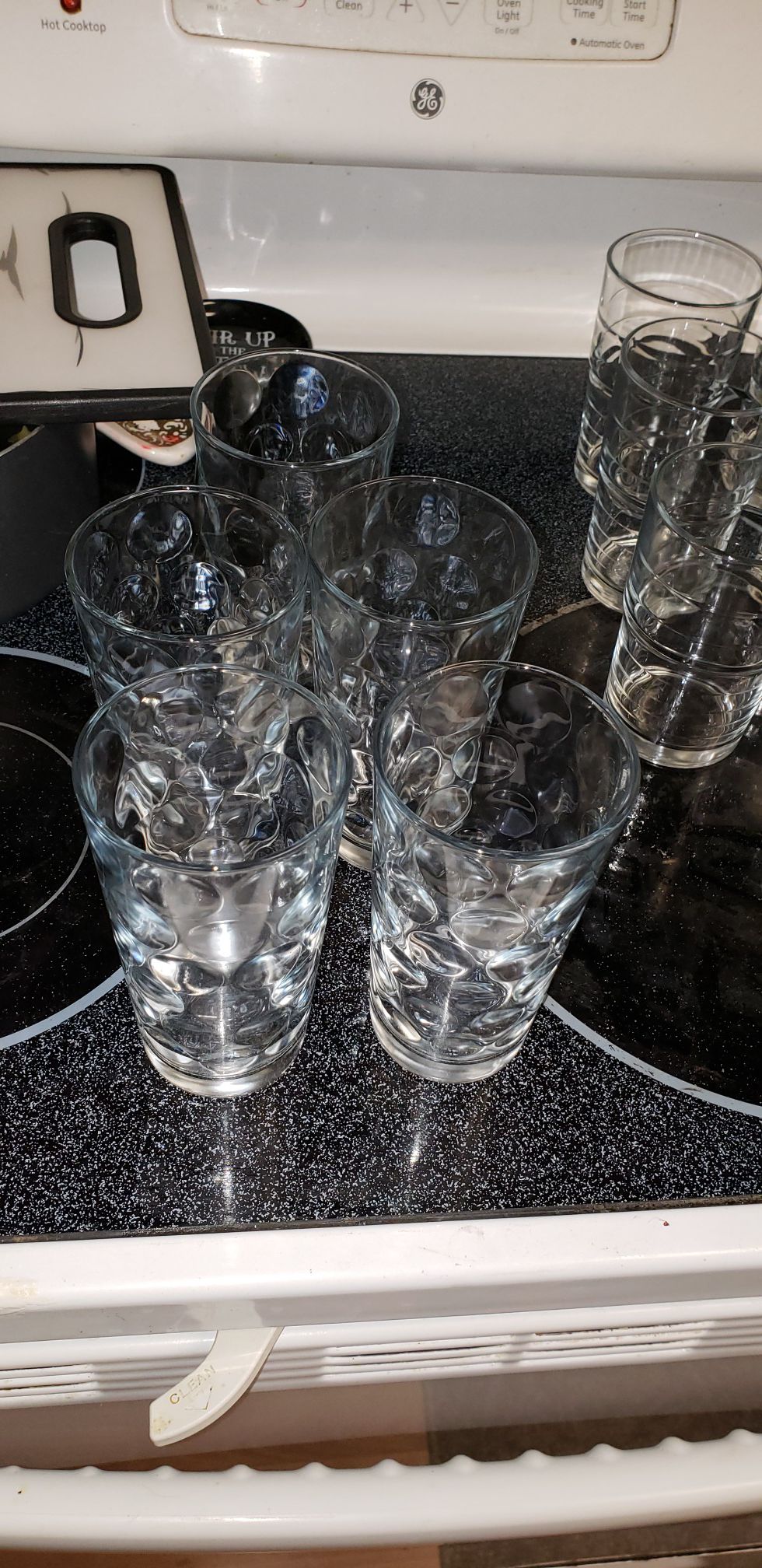 5 large size glassware
