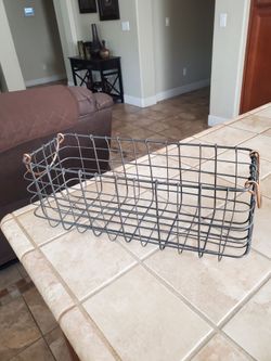 Basket With gold handles
