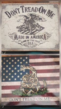 2 - Don't Tread on Me 16" × 11.75" Metal Signs