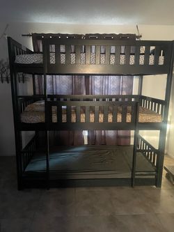 Triple bumped beds