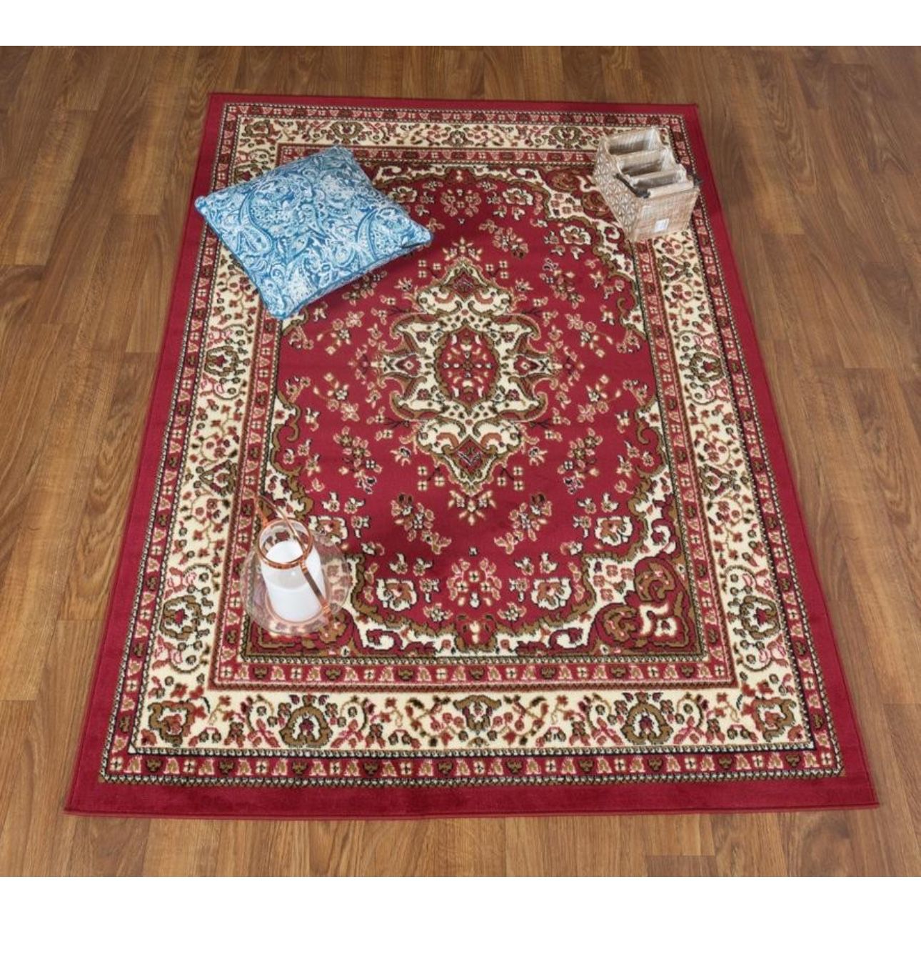 Kashan King Collection Oriental Area Rug Maroon And Beige, 5'x7'