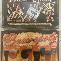 NEW! Board Games. Wine Opoly & Brew Opoly 