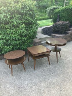Vintage Set of 3 MCM Tables - 3/$60.00 or $25.00 EACH