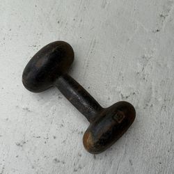 Vintage Cast Iron Dumbbell 15lb