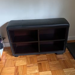 Black Leather Shelf