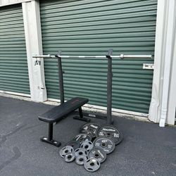 Gym Squat Rack Weights Bar 