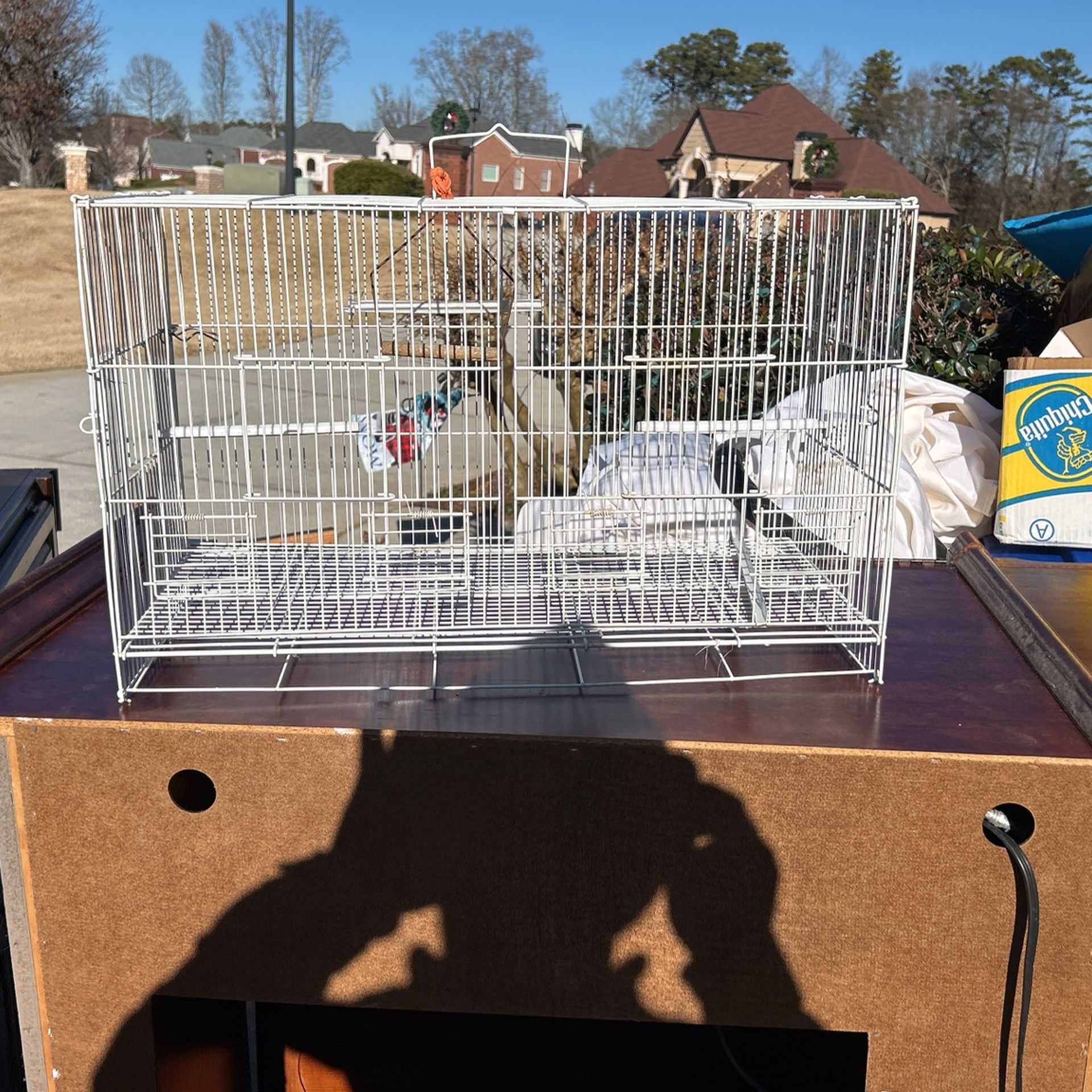 Parakeet fences, canary and love art cage