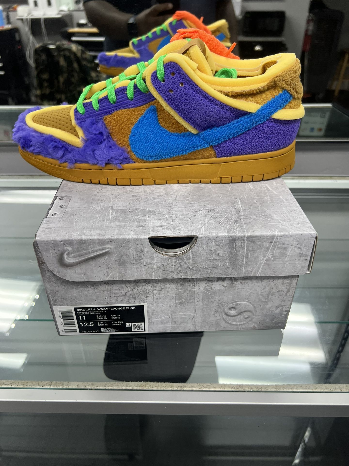 Nike Dunk Low Cactus Planet Flea Market Swamp Sponge Psychic Purple Size 10 Ds
