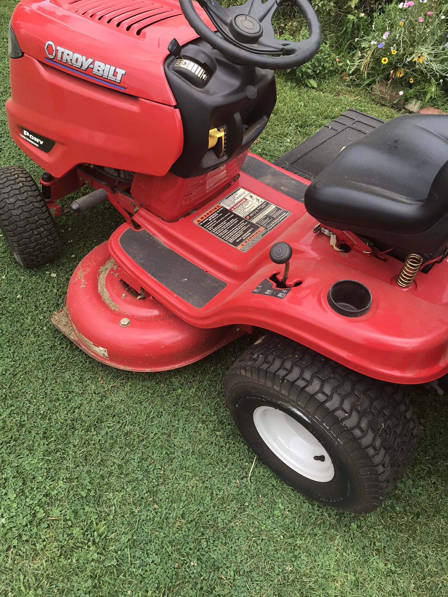 Used Twice Only Troy Bilt Pony 42 Inch Riding Mower With Rear