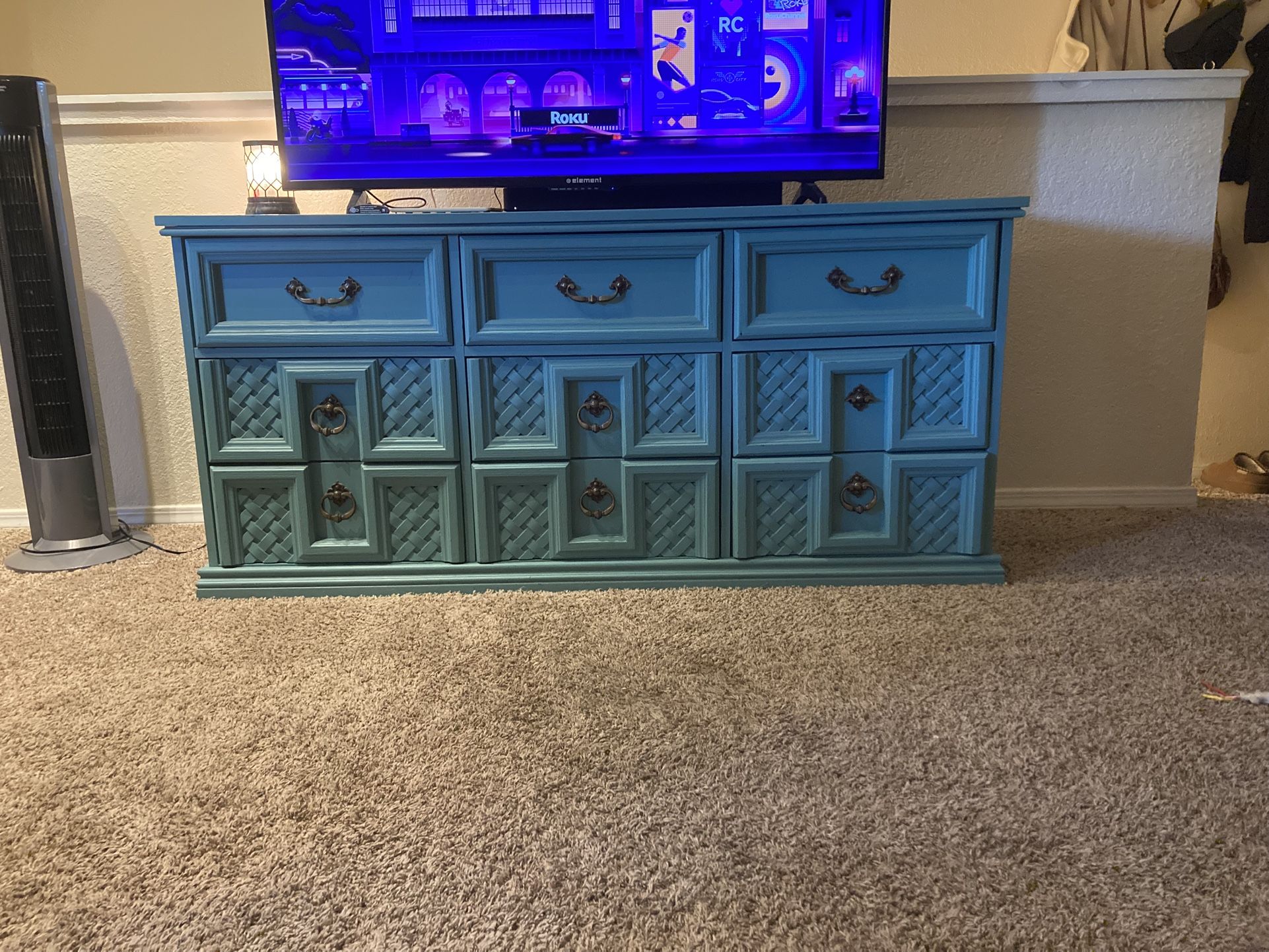 Turquoise Dresser