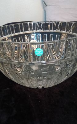 Tiffany & Co. Crystal Bowl – 10" Vertical Cut – Made in Germany