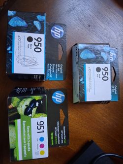 3 HP Ink Cartridges