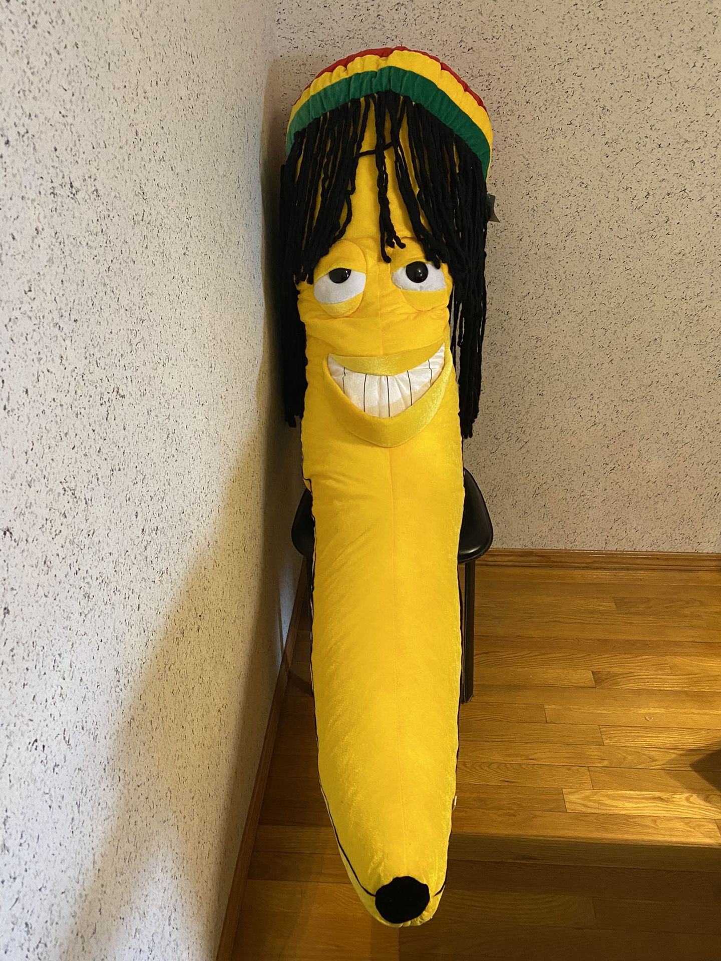 Giant 54 Inch Long Rastafarian Banana Plush