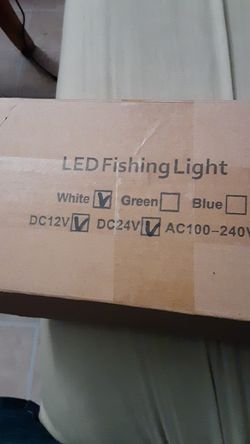 Led fishing under water light