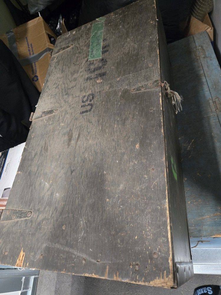 Old army trunk