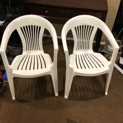 Plastic chairs
