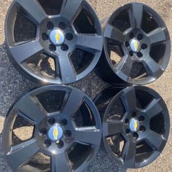 20” CHEVROLET CHEVY SILVERADO WE FINANCE GMC SIERRA RIMS WHEELS SET OEM WE FINANCE FACTORY