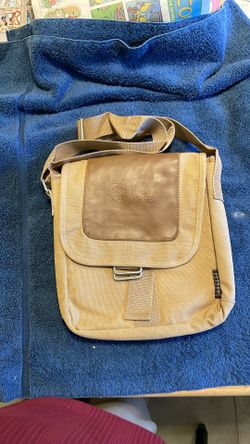 Canvas and leather satchel by Field & Co. 