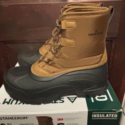 NEW Staheekum Men's Brown/Black Rain/Snow Boots (Men’s Size 10) - $40