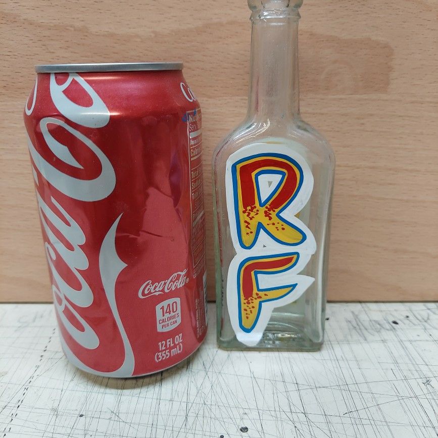 Hand Lettered Rat Fink Bottle