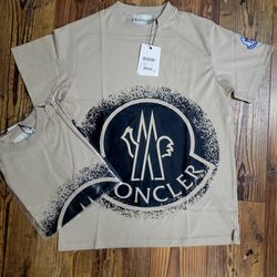 Moncler Tan T shirt All Sizes