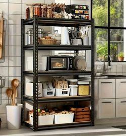 NEW IN A BOX 72 Inch Heavy-duty Metal Storage Rack, Adjustable Height, Easy Assembly for Garage, Warehouse, Home, Office Shelves.

2 left, 55 firm