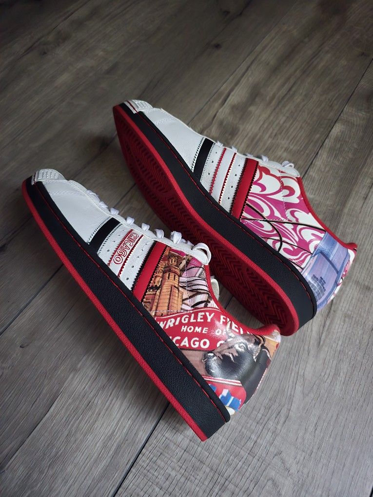 Mens Shoes ADIDAS HalfShells Lo City Chicago Sneakers 043556 Size 12 New Half Shells Adidas Chicago Cubs Shoes