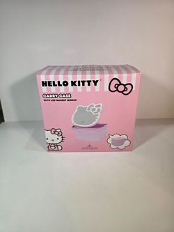 Hello Kitty Carry Case with LED Makeup Mirror