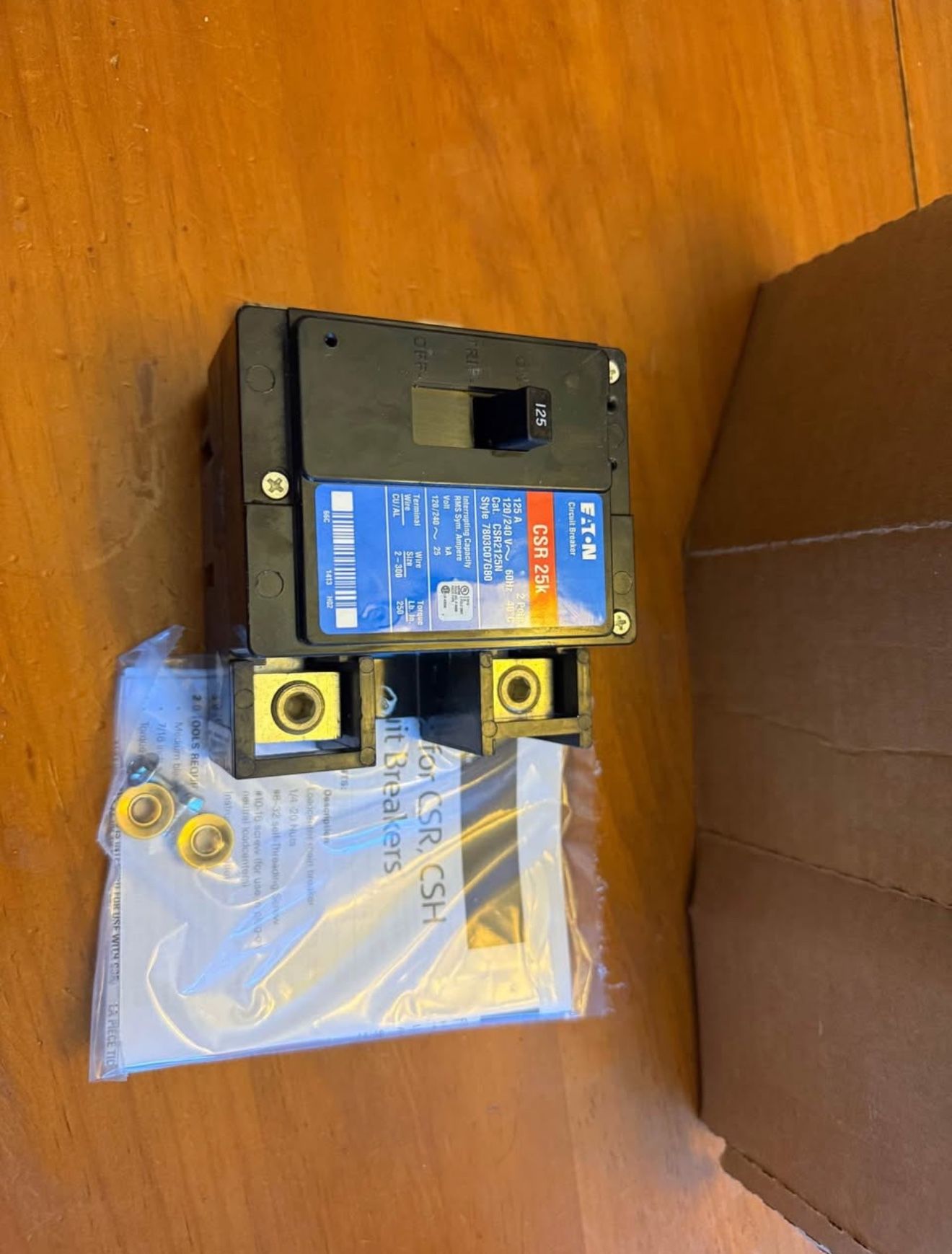 Circuit breaker 125 AMP