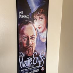 Framed Vintage Marlene Dietrich Movie poster