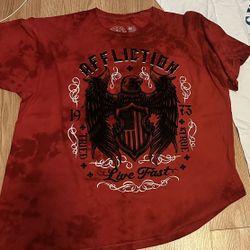 Y2K Men’s XL Affliction Crows Shirt 