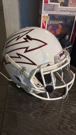 GAME WORN ASU HELMET