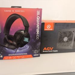 Bundle Power Supply 650 Watts And JBL Quantum 400 Headset