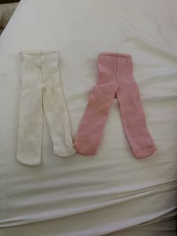 American Girl Tights 2-Pack White and Pink