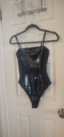 New W Tag Black Bodysuit