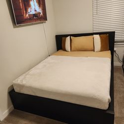 IKEA MALM Queen Bed Frame – Black – Non-Smoking Home