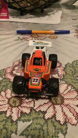 A toy car race