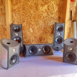 Polk RM Series Aluminum Satellite Speakers 5 Piece Set