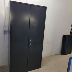Metal Storage Cabinet With 2 Keys 4 Adjustable Shelves 