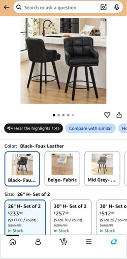Bar chairs(2)