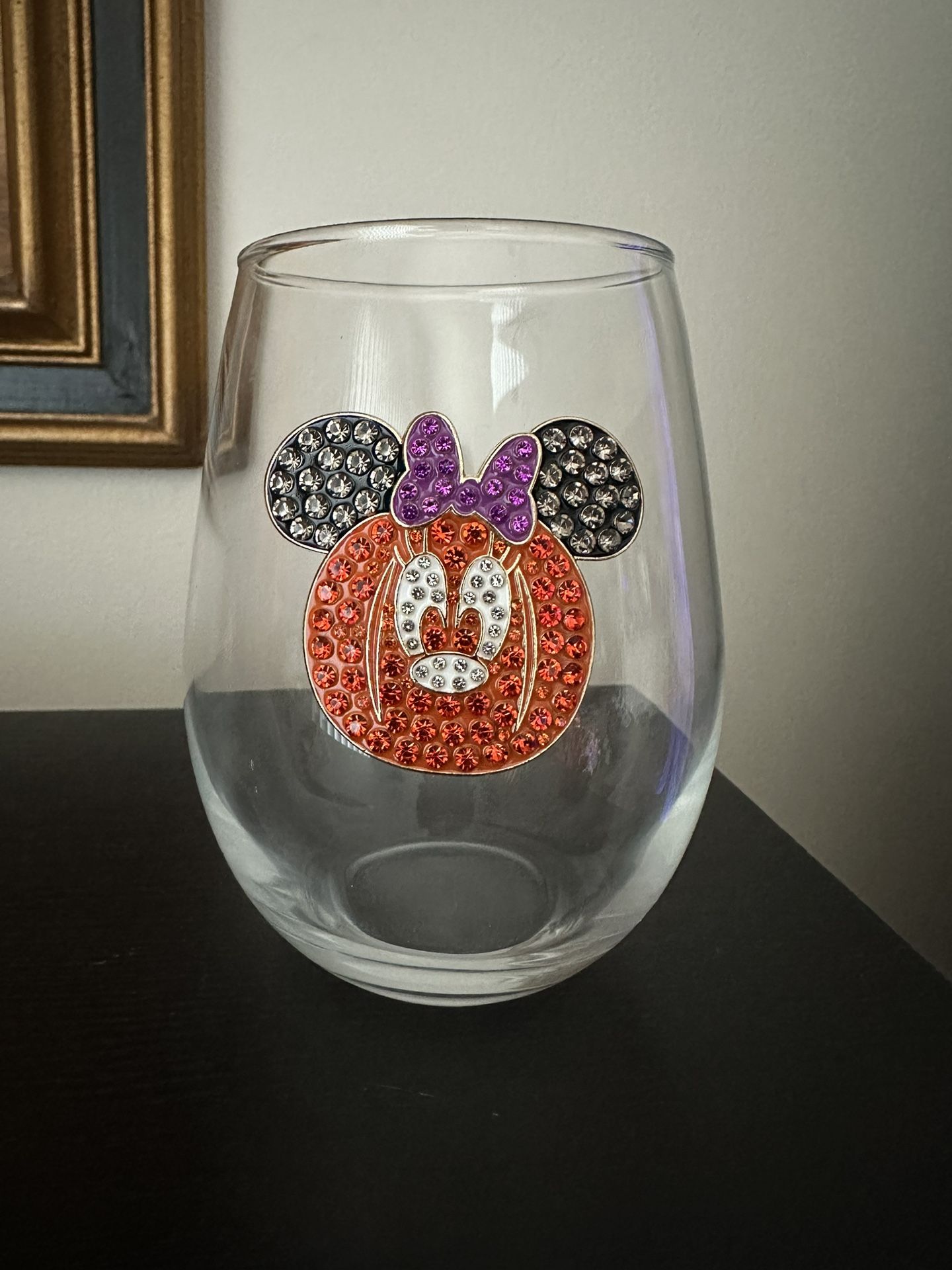 Disney Minnie Pumpkin Wine Glass