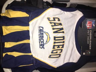 DOGS CHARGERS CHEERLEADERS OUTFIT